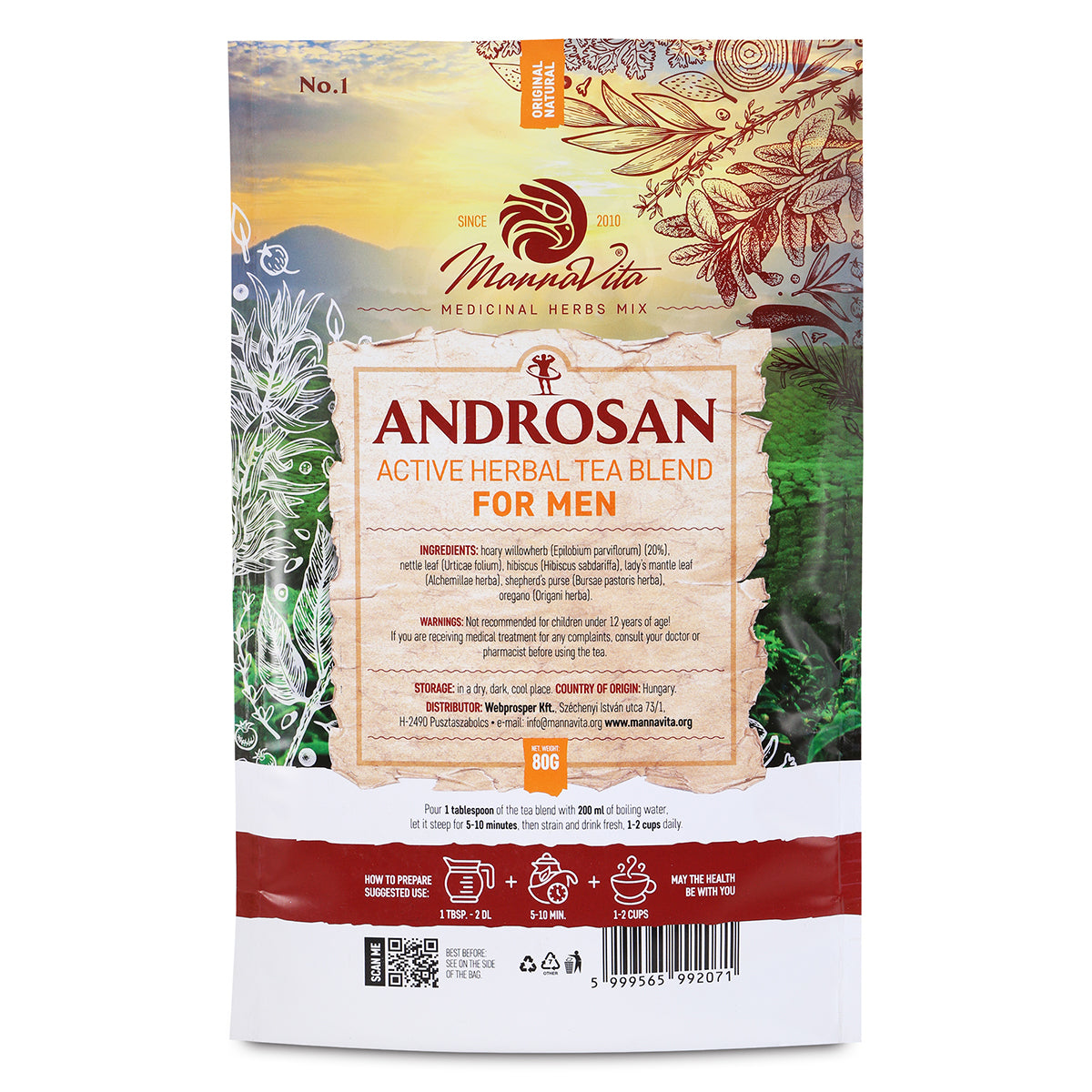 ANDROSAN aktive Kräuterteemischung für Männer • 80g