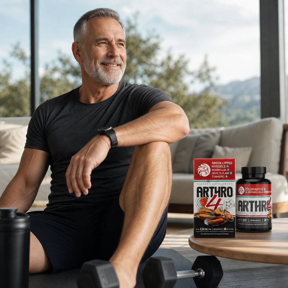 ARTHRO4 • Gelenk + Knorpelkomplex • mit Grünlippmuschel • 120 Kapseln