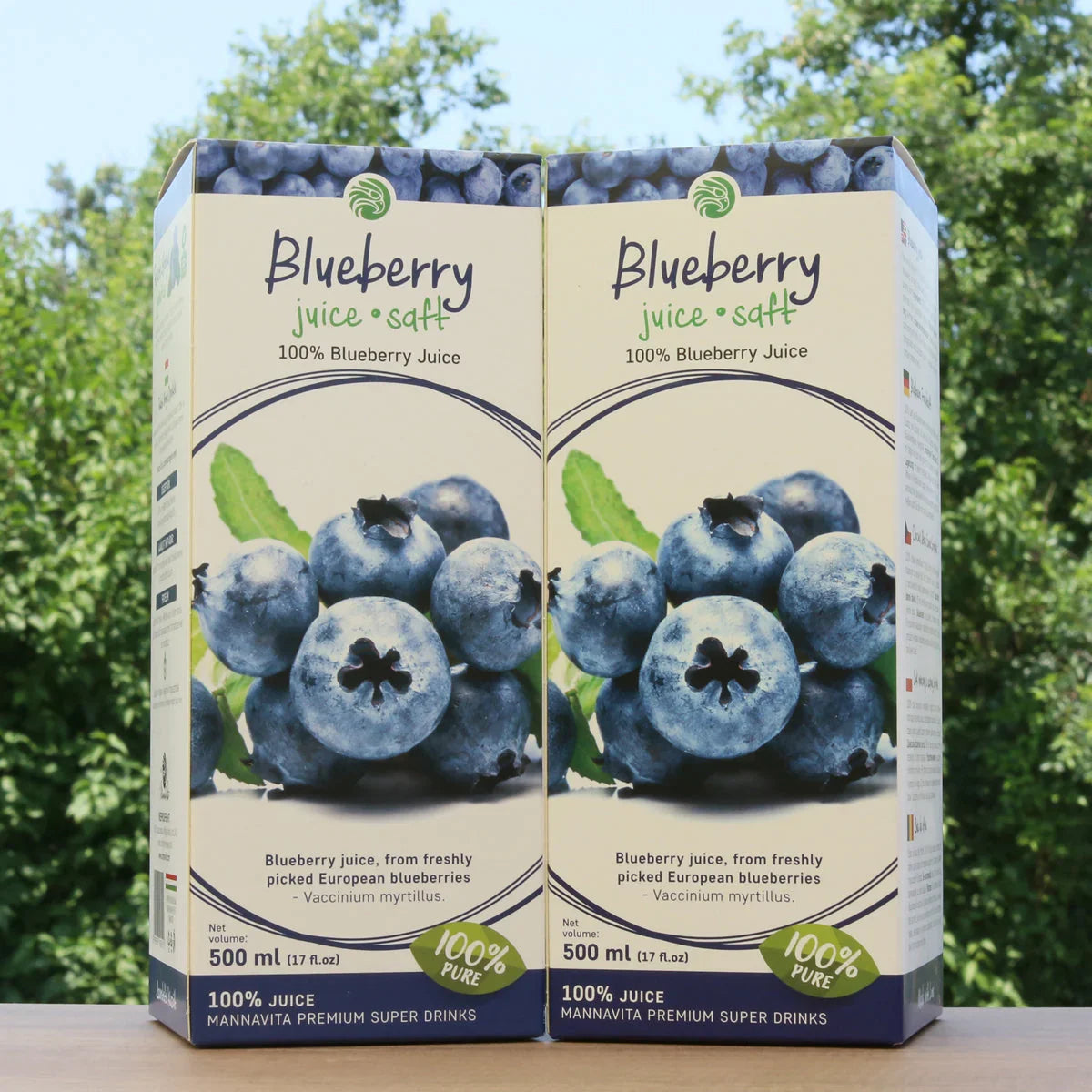 Mannavita Blueberry 100% pure pressed juice • 500 ml - Mannavita