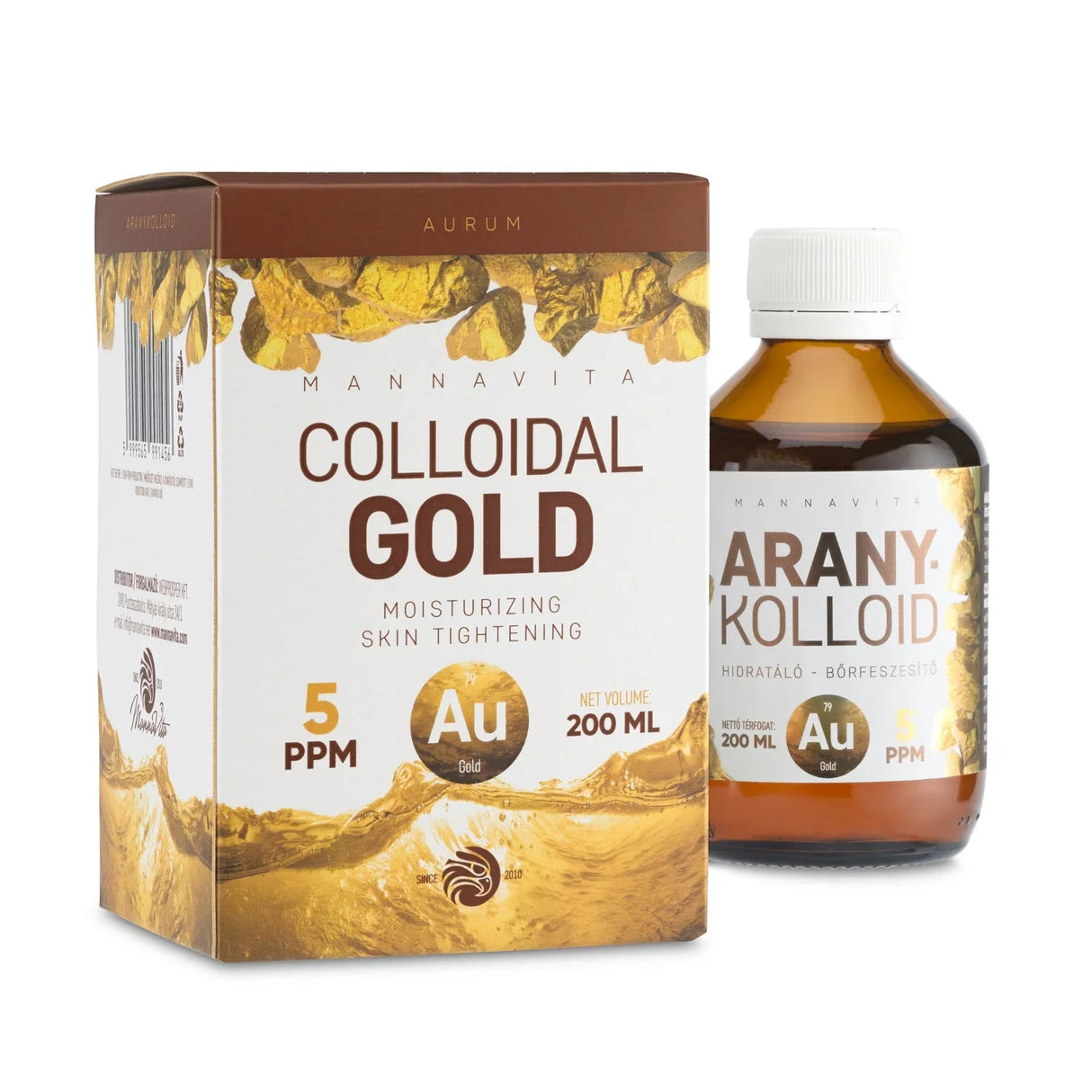 Mannavita Colloidal Gold 5 PPM • 200 ml - Mannavita