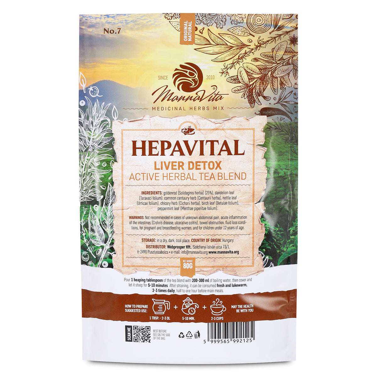 HEPAVITAL Leber-Detox aktive Kräuterteemischung • 80g