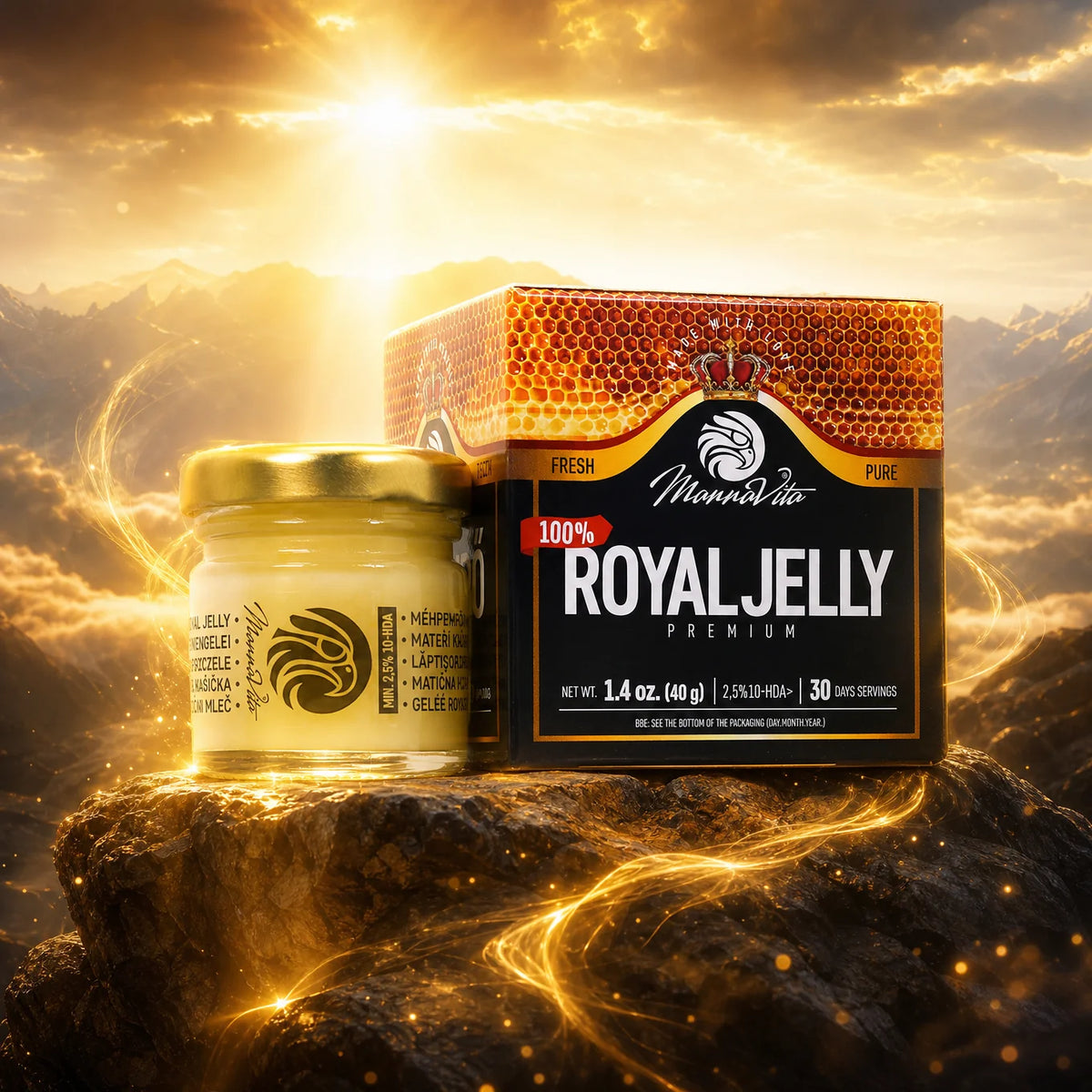 Mannavita Premium Gelée Royale • 2,5% 10-HDA • 40g