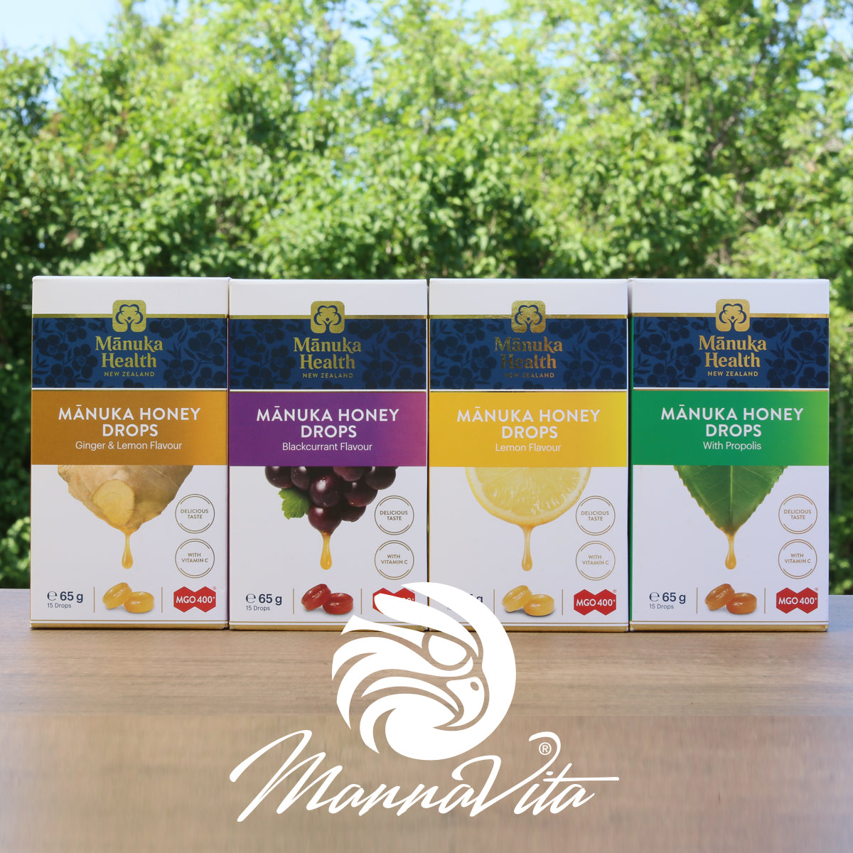 Manuka-Honig Lutschpastillen mit Schwarzer Johannisbeere • 15 Stück