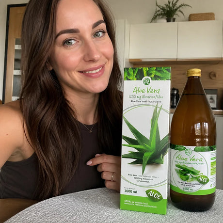 Mannavita Aloe vera 100% gepresster reiner Saft • 1000 ml