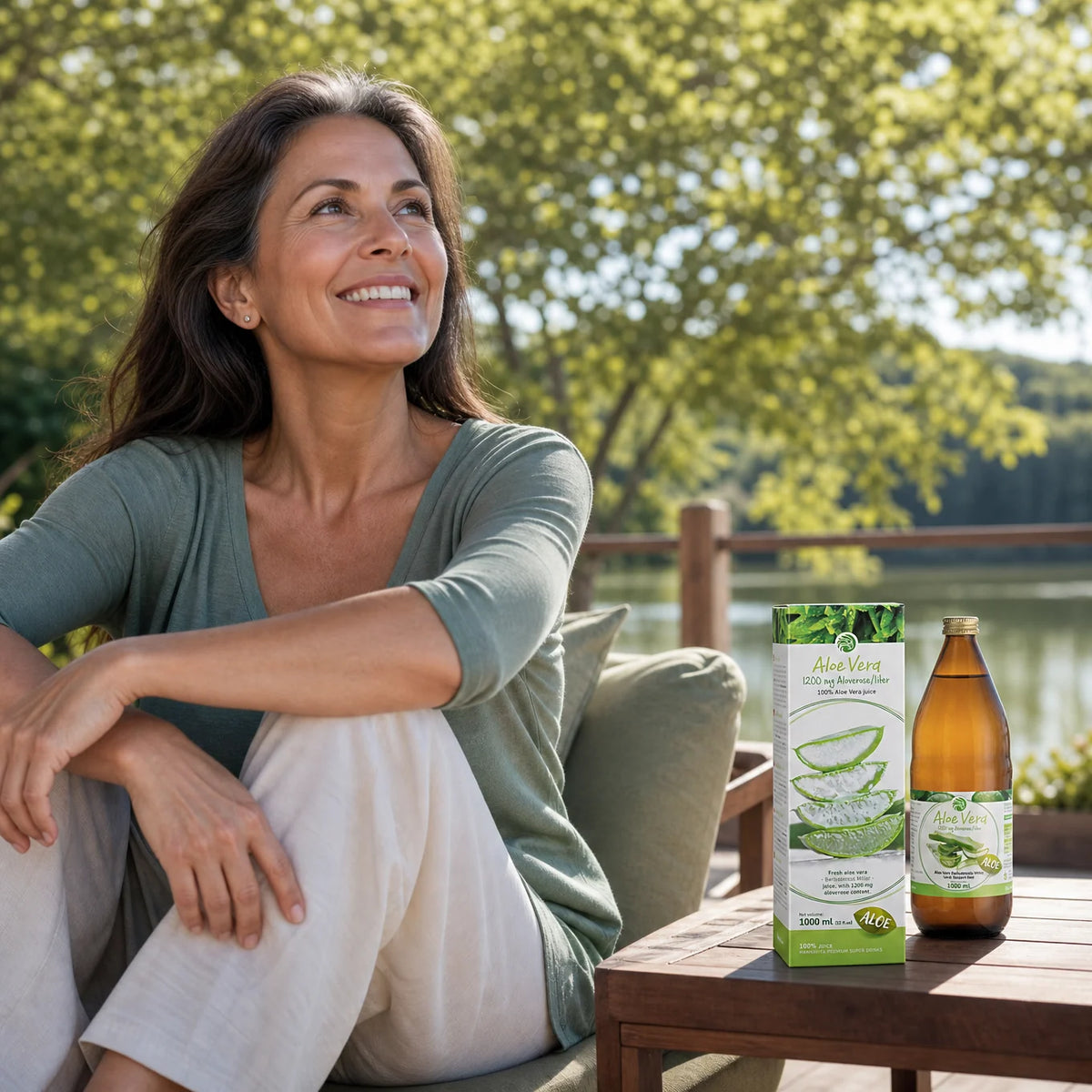 Mannavita Aloe vera 100% gepresster reiner Saft • 1000 ml