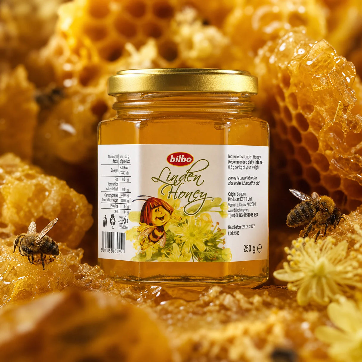 Bilbo Rohkakao-Honig • 250 g