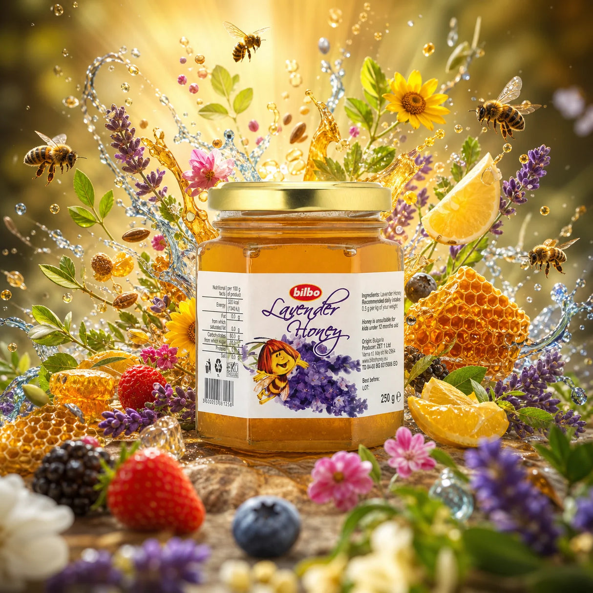 Bilbo roher Lindenhonig • 250 g