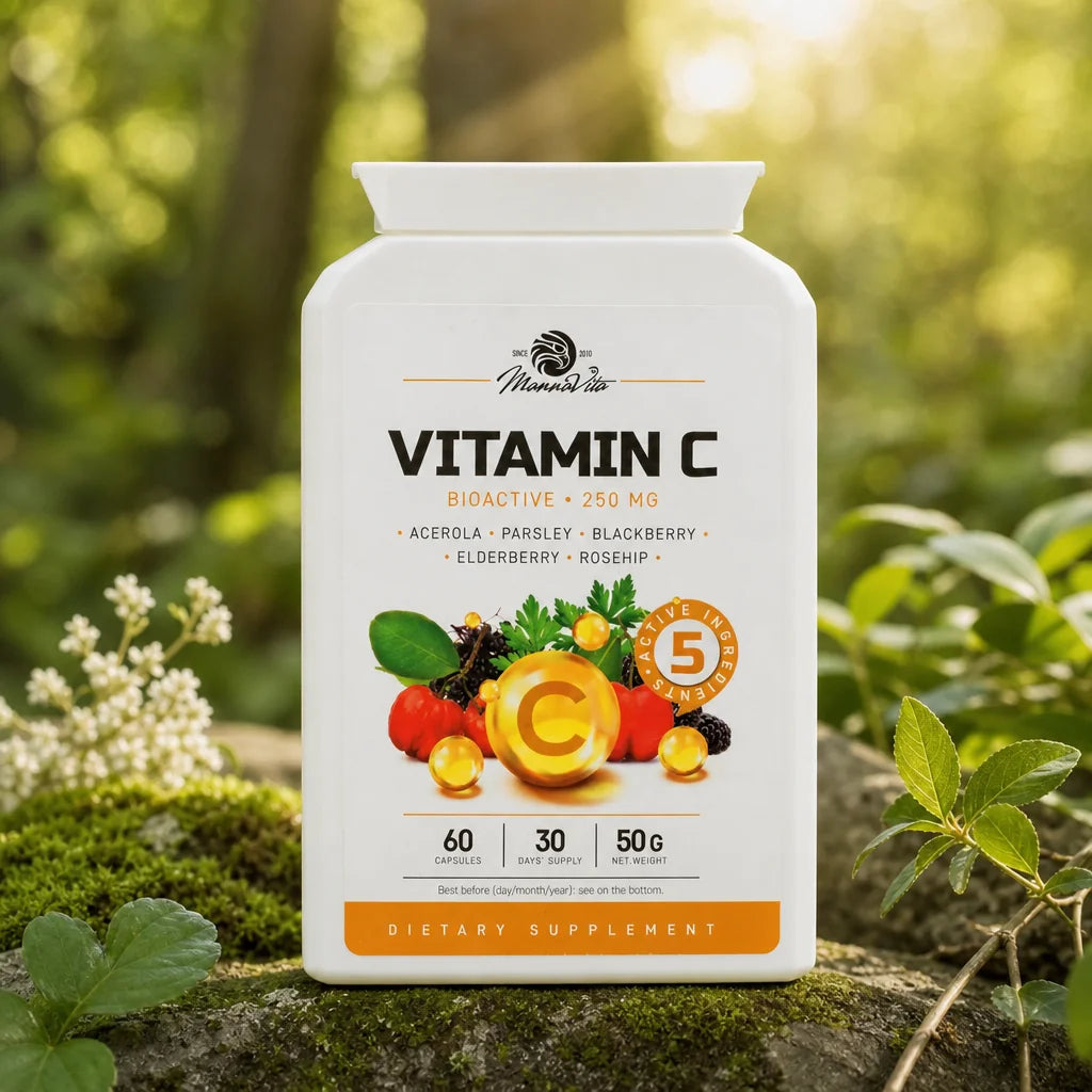 Mannavita Vitamin C Komplex • 250 mg bioaktiv • 60 Kapseln