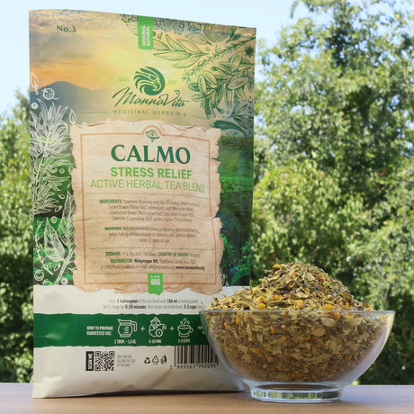 CALMO Aktive Kräuterteemischung zur Stresslinderung • 80g