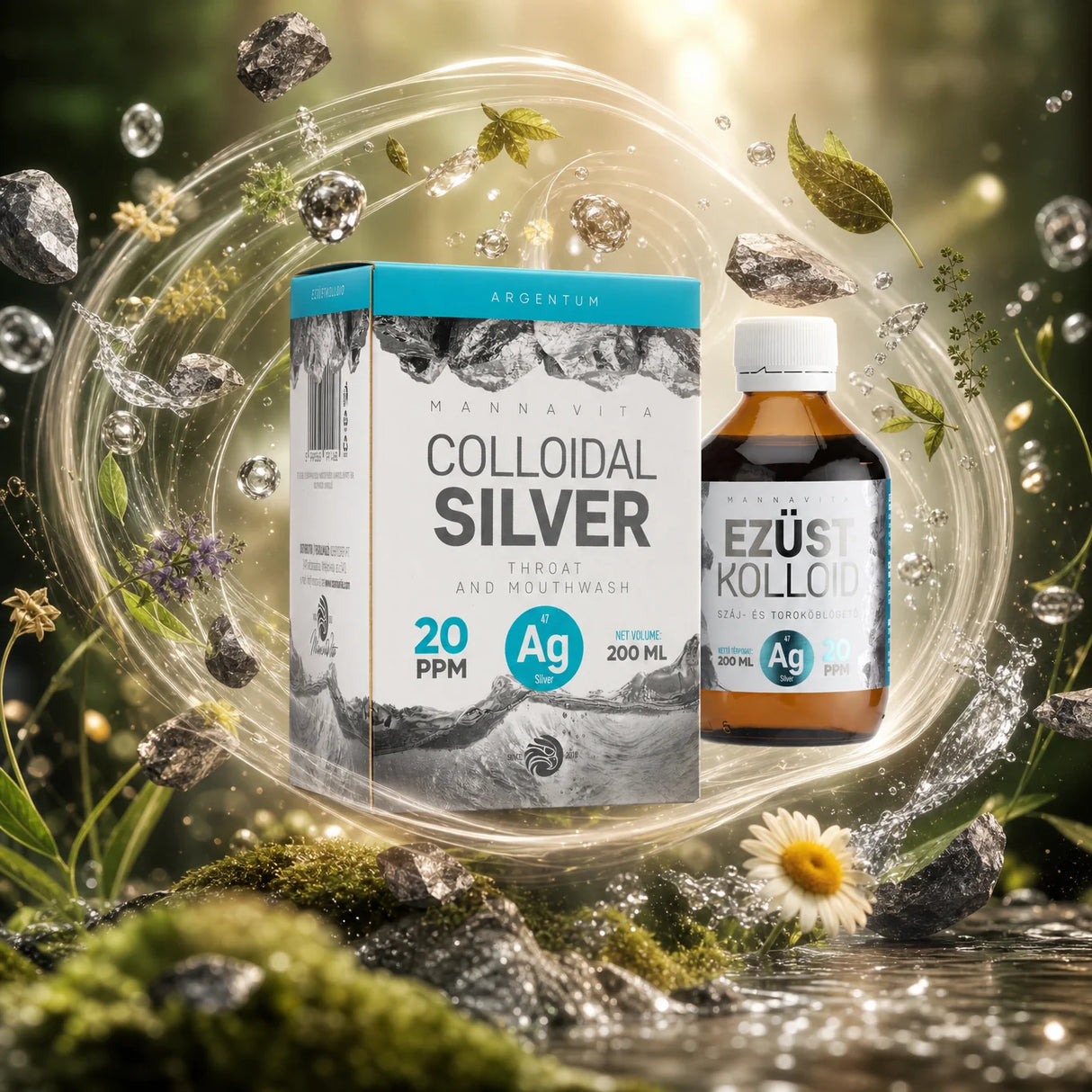 Mannavita Kolloidales Silber 20 PPM • 200 ml