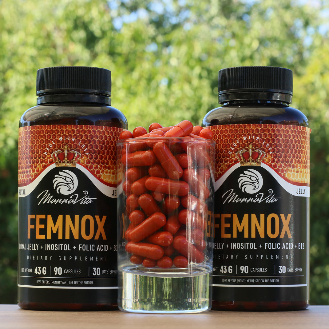 FEMNOX Gelée Royale + Inositol + Folsäure + B12 Komplex • 90 Kapseln