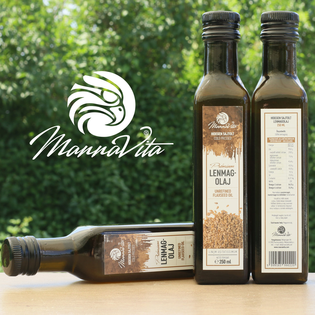 Mannavita Ungarisches kaltgepresstes Leinöl • 250 ml