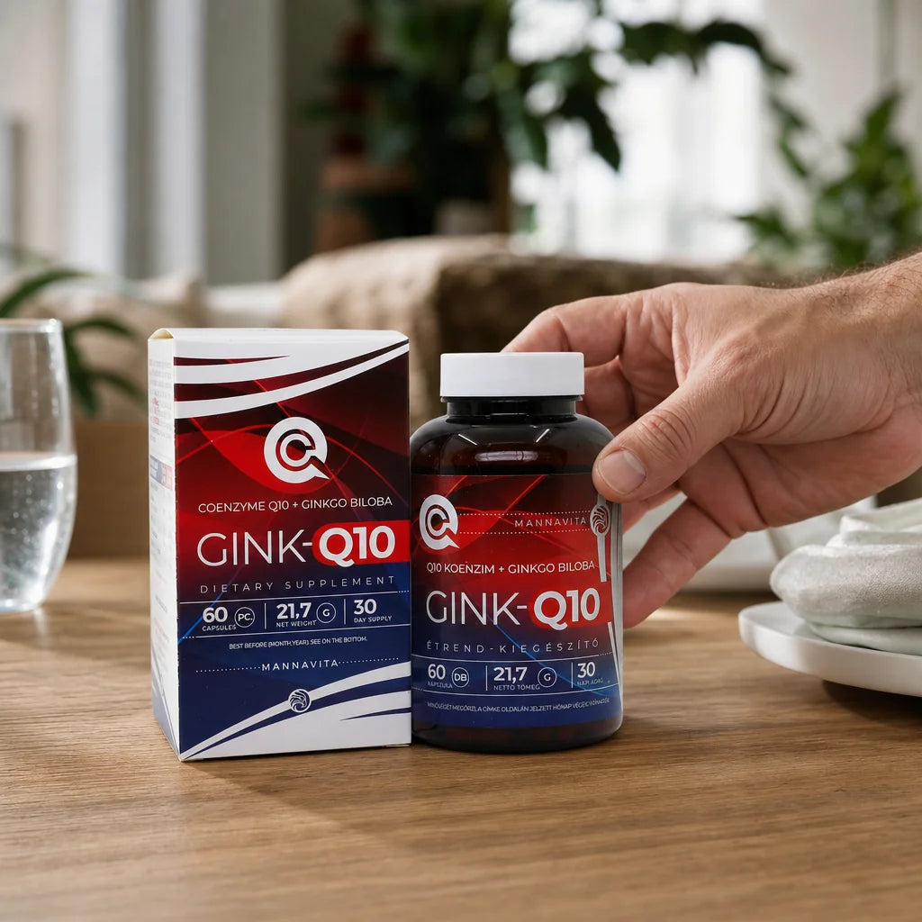 GINK-Q10 • Q10 Coenzym + Ginkgo Biloba Komplex • 60 Kapseln