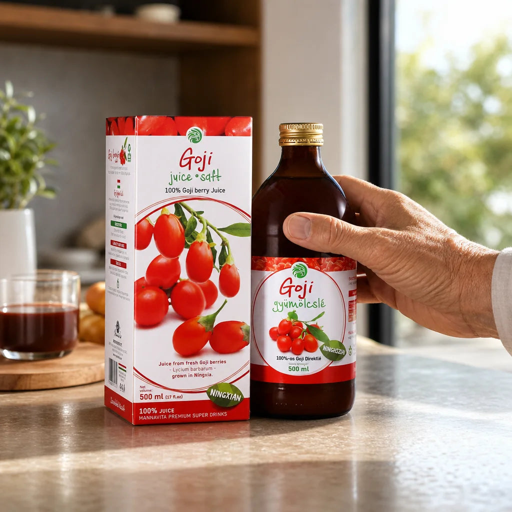 Mannavita Goji-Beere 100% gepresster reiner Saft • 500 ml