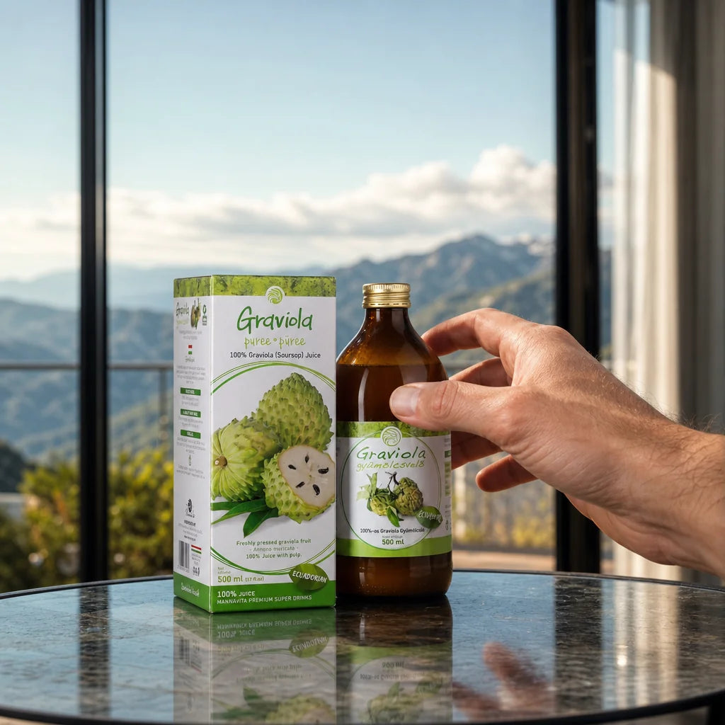 Mannavita Graviola 100% gepresstes reines Püree • 500 ml