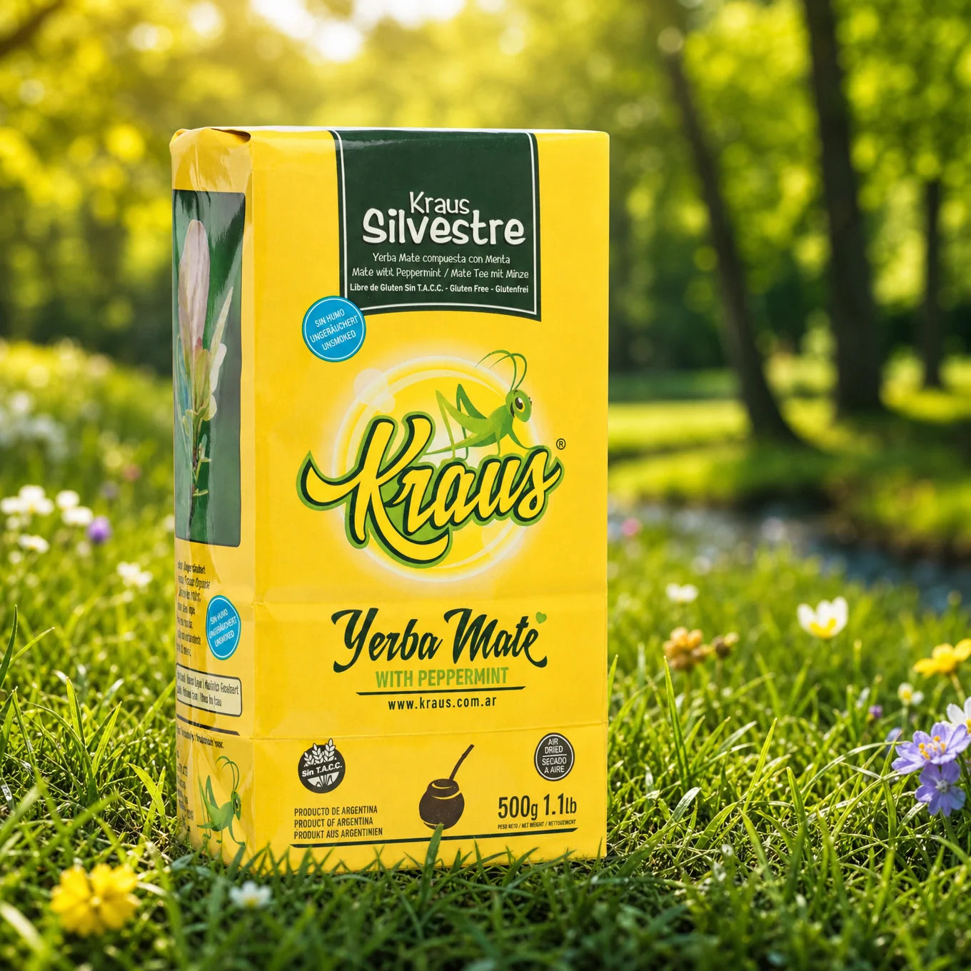 Kraus Yerba-Mate-Tee • Silvestre, Minze • 500 g