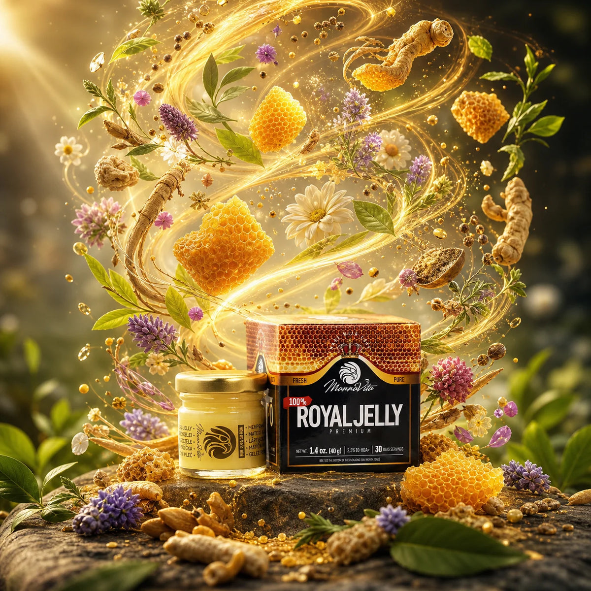 Mannavita Premium Gelée Royale • 2,5% 10-HDA • 40g