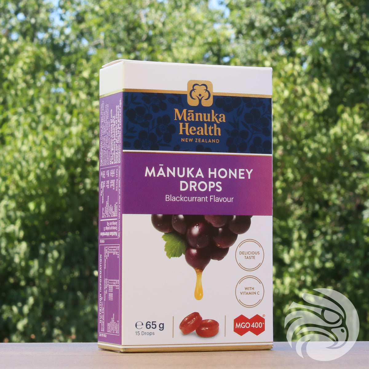 Manuka-Honig Lutschpastillen mit Schwarzer Johannisbeere • 15 Stück