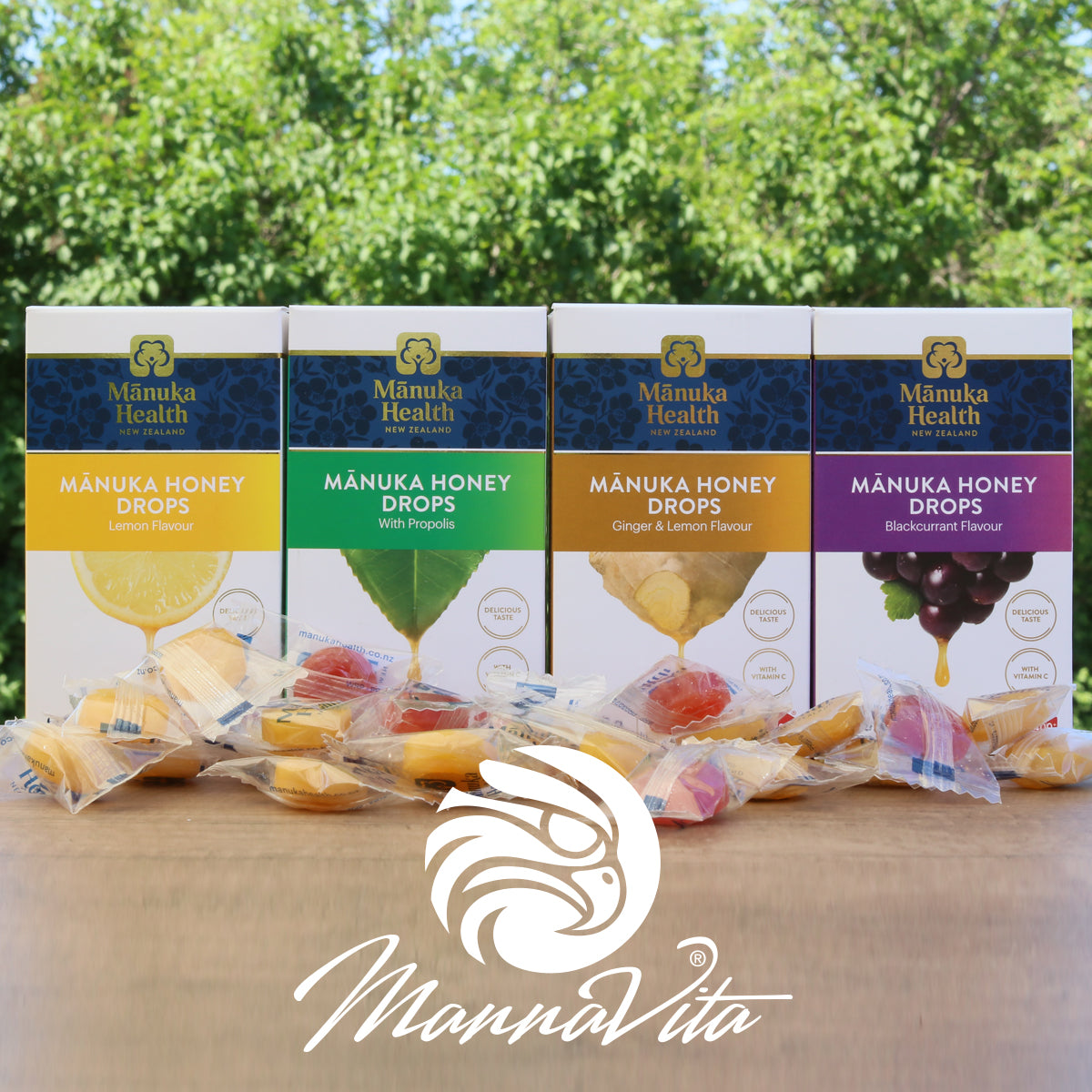 Manuka-Honig Lutschpastillen mit Schwarzer Johannisbeere • 15 Stück