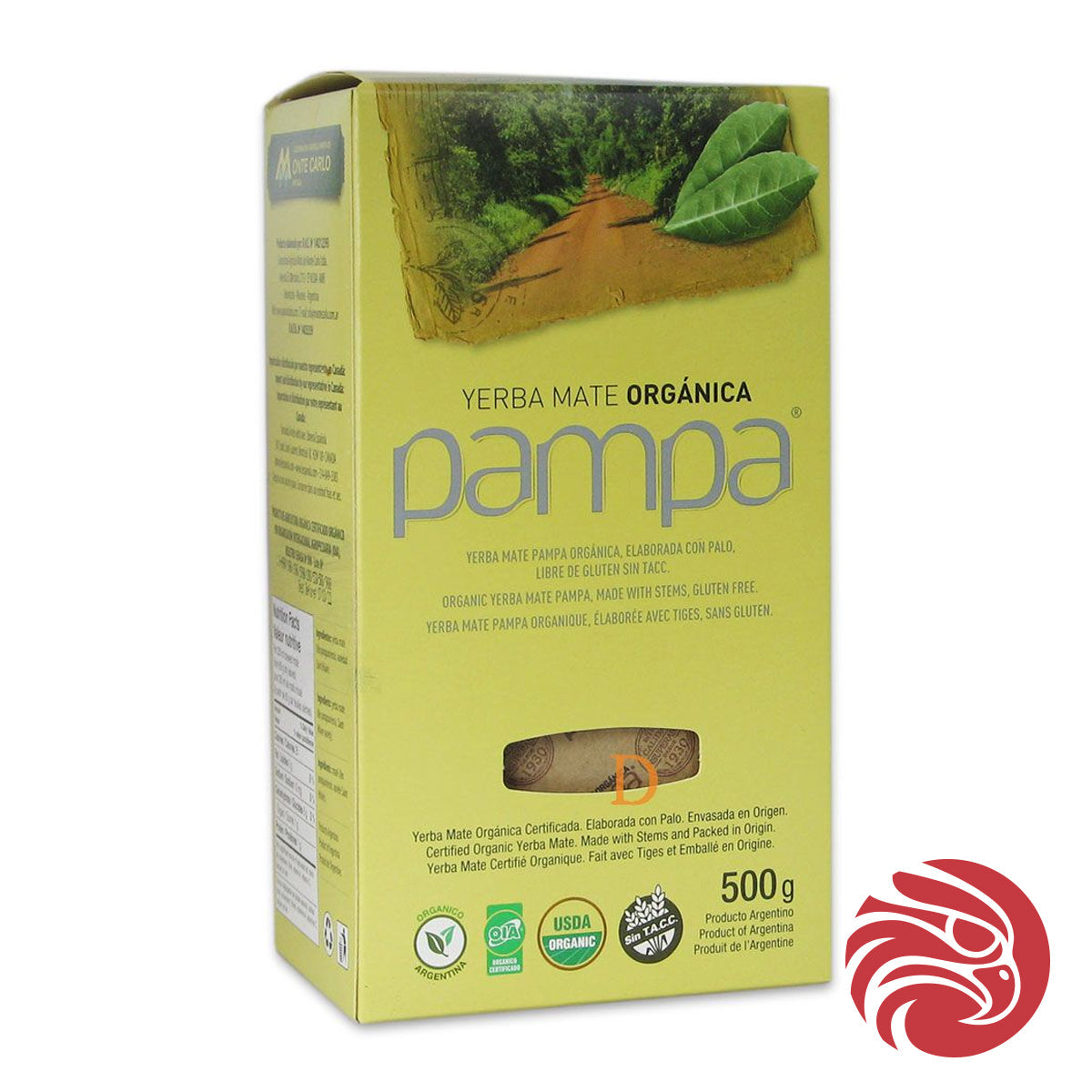 Pampa Bio-Yerba-Mate-Tee • Mit Stängeln hergestellt • 500 g