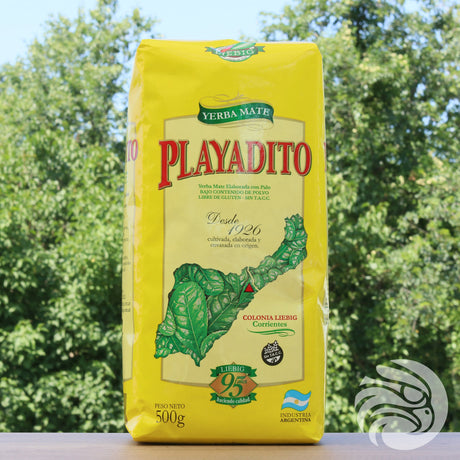 Playadito Yerba-Mate-Tee • Mit Stängeln hergestellt • 500 g