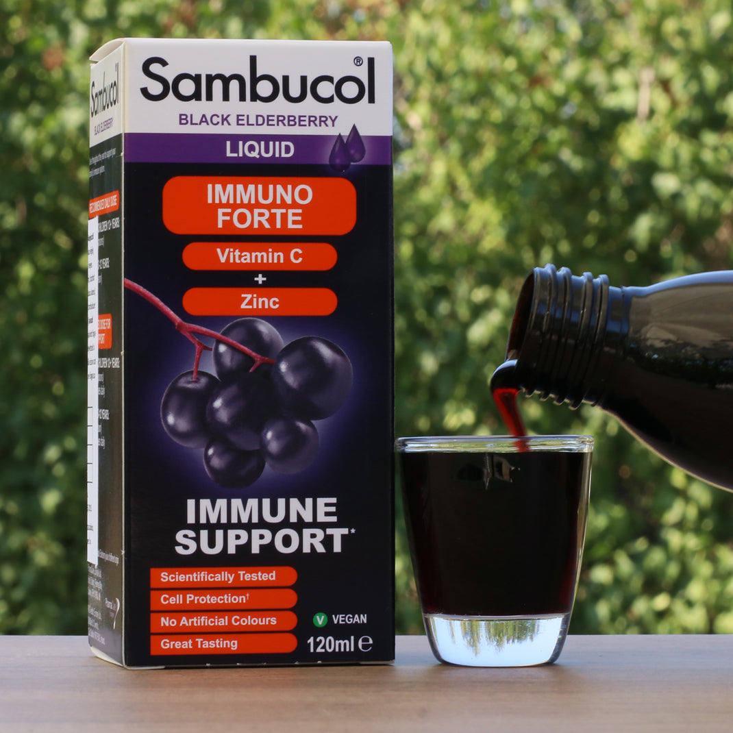 Sambucol Schwarzer Holunderbeerensirup, Immuno Forte • 120 ml