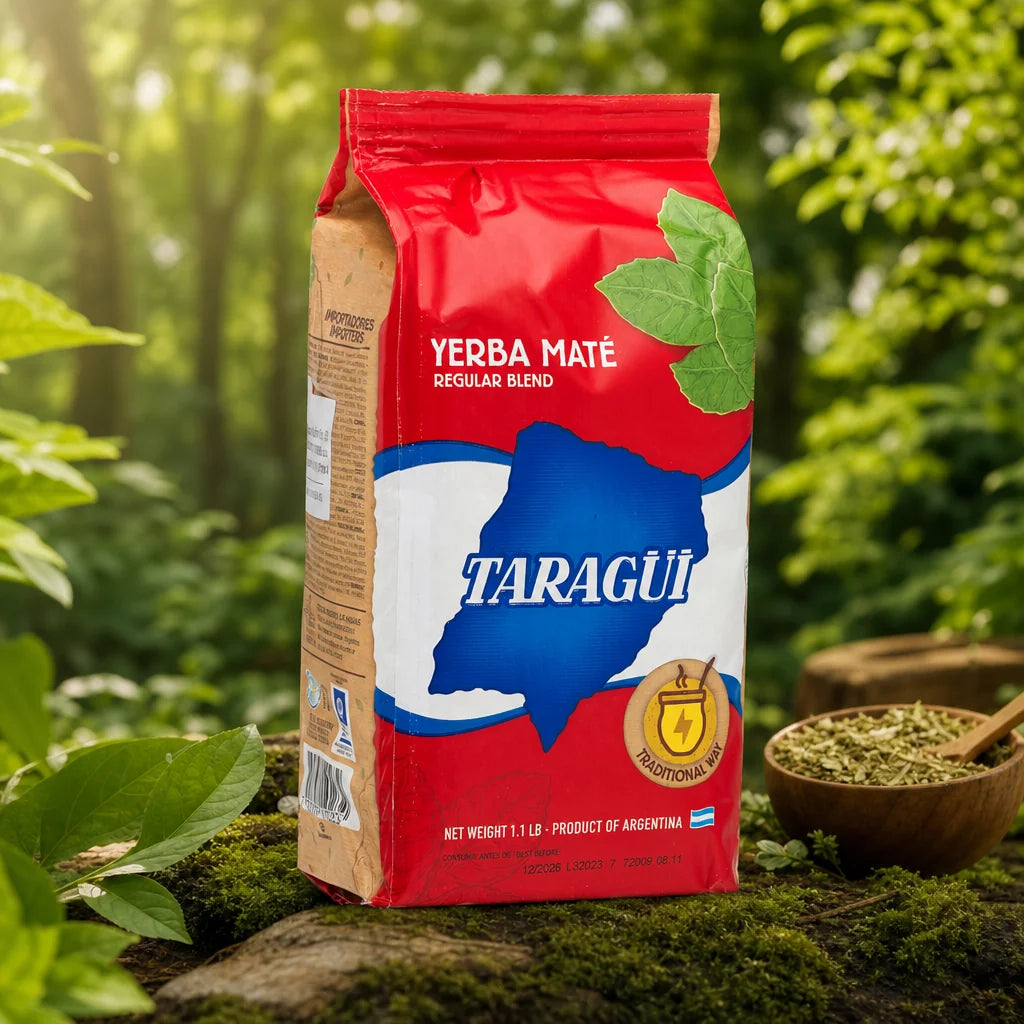 Taragüi Yerba-Mate-Tee • Mit Stängeln verarbeitet • 500 g