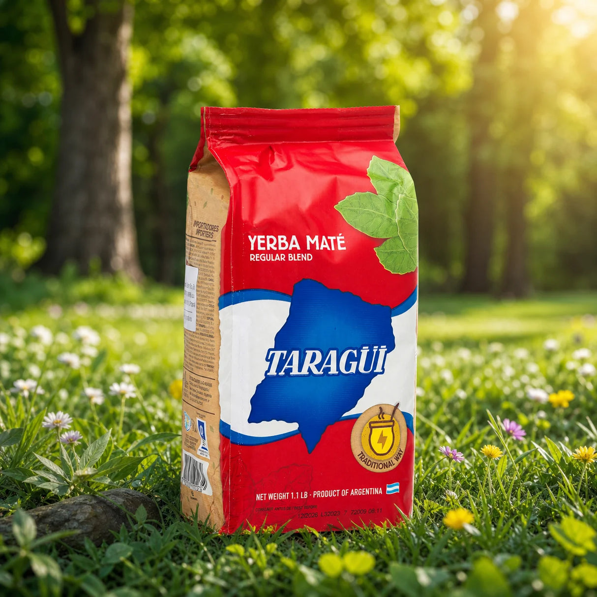Taragüi Yerba-Mate-Tee • Mit Stängeln verarbeitet • 500 g